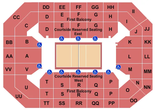 Volleyball Seating Map