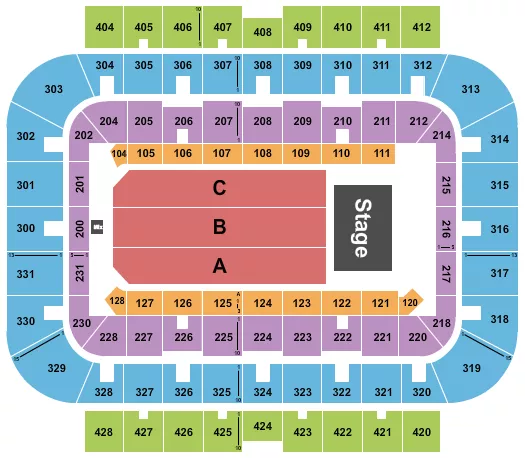 seating chart for UWM Panther Arena - Katt Williams - eventticketscenter.com