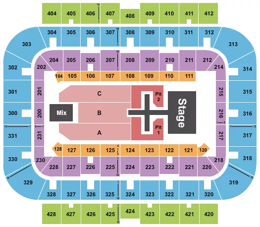 seating chart for UWM Panther Arena - Phil Wickham - eventticketscenter.com