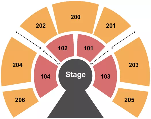 seating chart for Under The Big Top - Laguna Hills Mall - Circus - eventticketscenter.com
