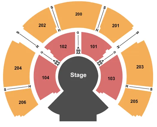 seating chart for Under The Big Top - Del Mar Fairgrounds - Cirque Volta - eventticketscenter.com