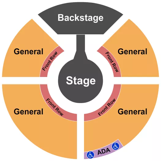 seating chart for Under the Big Top Tent at North Queen Anne - GA/Front Row - eventticketscenter.com