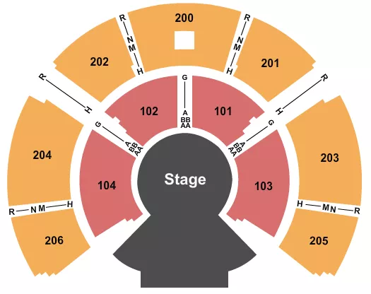 seating chart for Under The White Big Top - Vancouver - Cirque - eventticketscenter.com