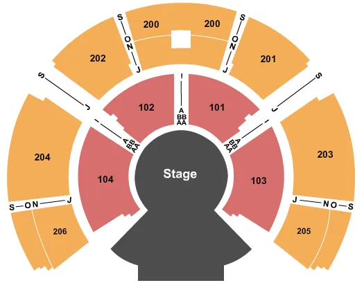 seating chart for Under The White Big Top - Montreal - Cirque Alegria - eventticketscenter.com