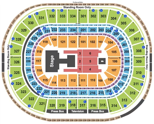 seating chart for United Center - Aespa - eventticketscenter.com