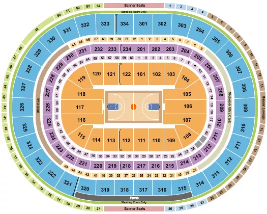 seating chart for United Center - Basketball - NCAA Tournament - eventticketscenter.com