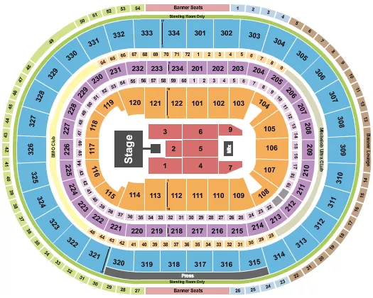 seating chart for United Center - Brandy - eventticketscenter.com
