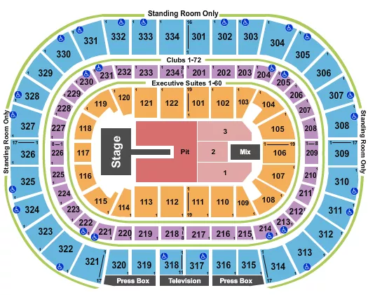 seating chart for United Center - Cigarettes After Sex - eventticketscenter.com