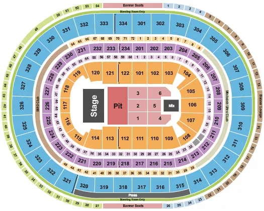 seating chart for United Center - Daniel Caesar - eventticketscenter.com