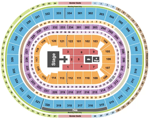 seating chart for United Center - Def Leppard - eventticketscenter.com