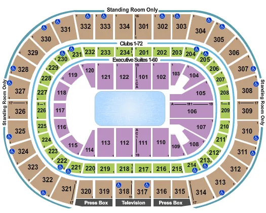 seating chart for United Center - Disney On Ice - eventticketscenter.com