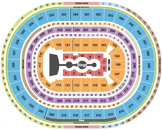 seating chart for United Center - Gracie Abrams - eventticketscenter.com
