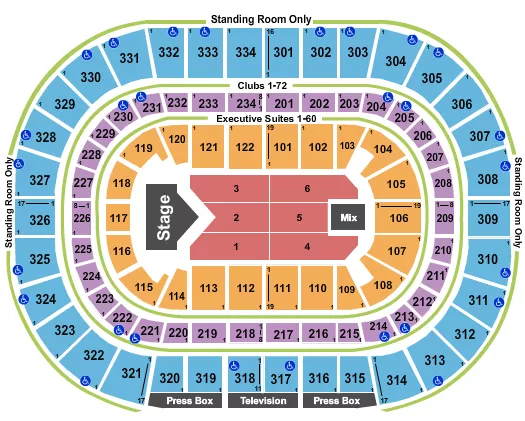 seating chart for United Center - Jelly Roll - eventticketscenter.com