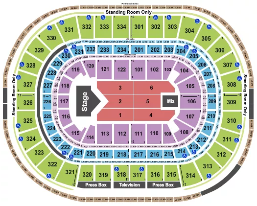 seating chart for United Center - Jelly Roll - eventticketscenter.com