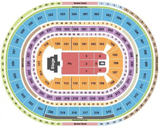 seating chart for United Center - Joji - eventticketscenter.com