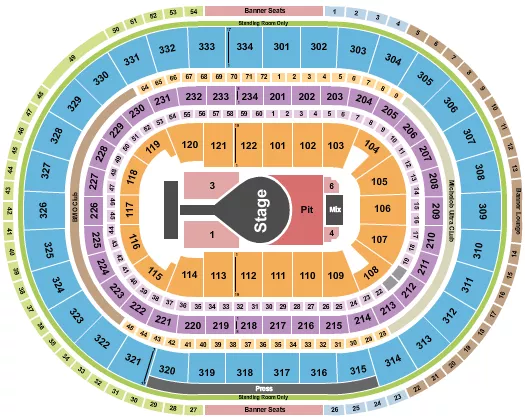 seating chart for United Center - Kacey Musgraves - eventticketscenter.com