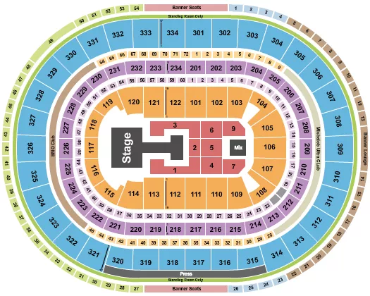 seating chart for United Center - Katseye - eventticketscenter.com