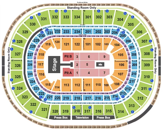 seating chart for United Center - Kelsea Ballerini - eventticketscenter.com