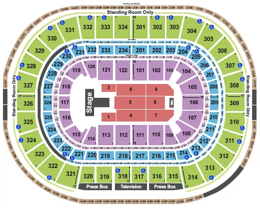 seating chart for United Center - Maverick City Music - eventticketscenter.com