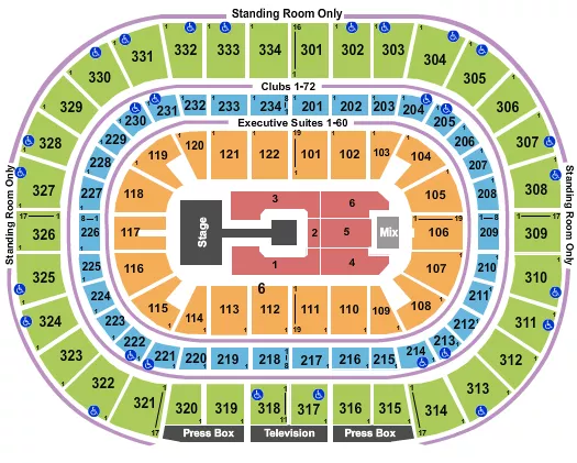 seating chart for United Center - Nicki Minaj - eventticketscenter.com