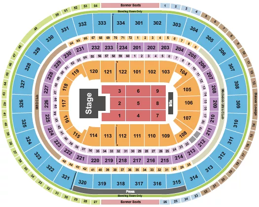 seating chart for United Center - Omar Courtz - eventticketscenter.com