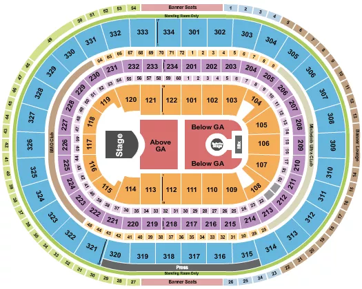 seating chart for United Center - Phoebe Bridgers - eventticketscenter.com