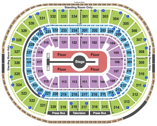 seating chart for United Center - Rod Wave - eventticketscenter.com