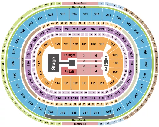 seating chart for United Center - Sombr - eventticketscenter.com