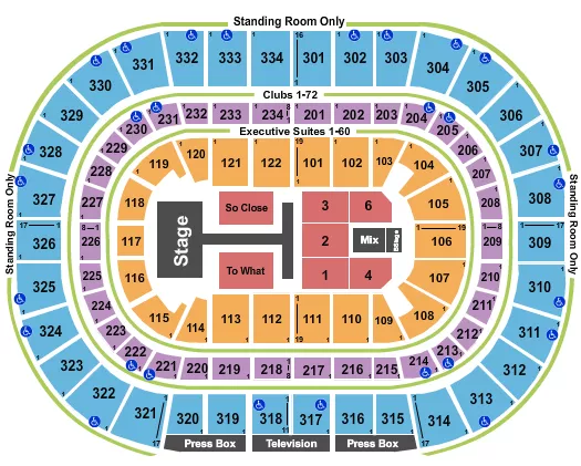 seating chart for United Center - Tate McRae - eventticketscenter.com