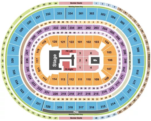 seating chart for United Center - Teddy Swims - eventticketscenter.com