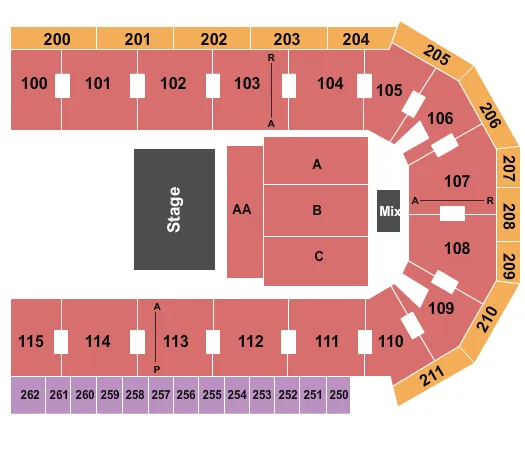 seating chart for United Wireless Arena - Ron White - eventticketscenter.com