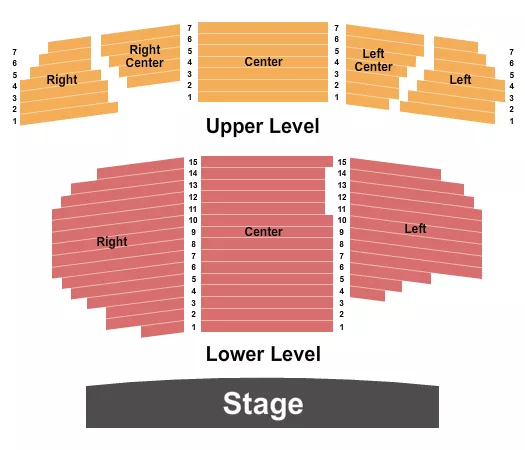 seating chart for Unity of Dallas - End Stage - eventticketscenter.com