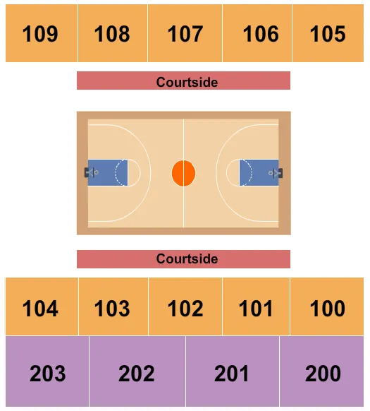 Basketball Seating Map