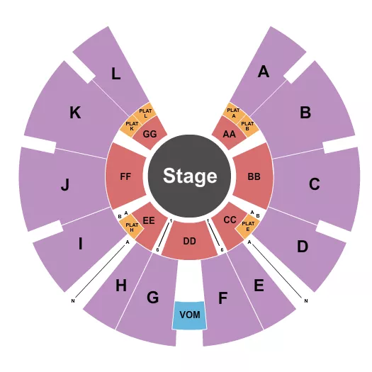 seating chart for Universoul Circus - Gwinnett Place Mall - Universoul Circus 2 - eventticketscenter.com