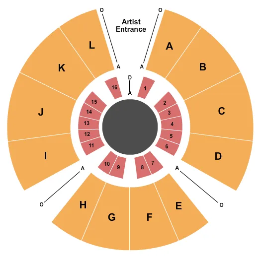 seating chart for Universoul Circus - New Orleans - Circus - eventticketscenter.com