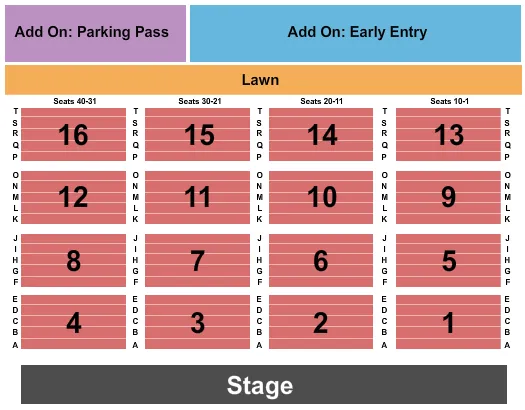 seating chart for Univest Performance Center - The Beach Boys - eventticketscenter.com