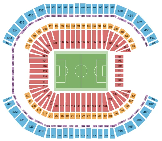 seating chart for State Farm Stadium - Soccer - eventticketscenter.com