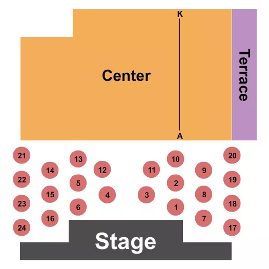 seating chart for Upstairs at Chicago Shakespeare Theatre - Endstage - eventticketscenter.com