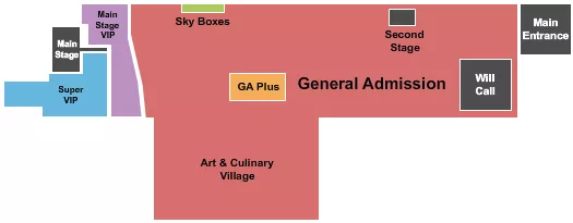 seating chart for Uptown Charlotte Festival Grounds - Lovin Life Music Fest - eventticketscenter.com