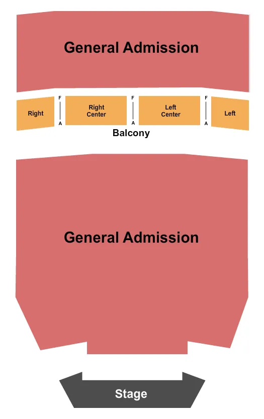 seating chart for Uptown Theater - KC - Full GA - eventticketscenter.com