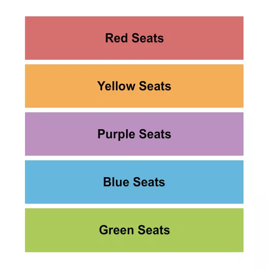 seating chart for Ura Seeger Memorial Auditorium - Seating - Colors - eventticketscenter.com