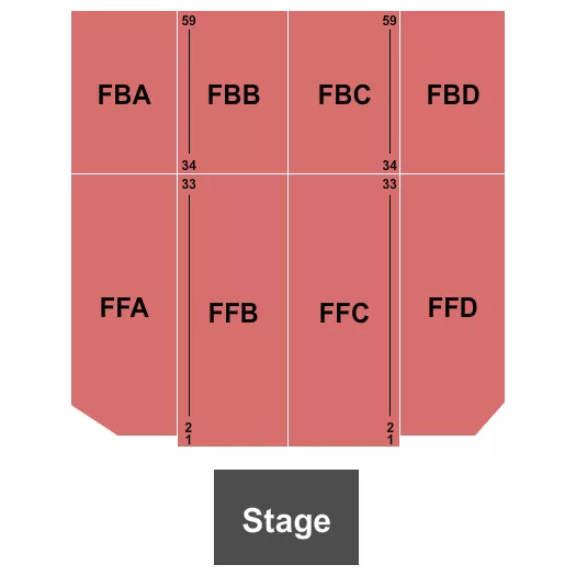 seating chart for Utz Arena At York Expo Center - Endstage - eventticketscenter.com