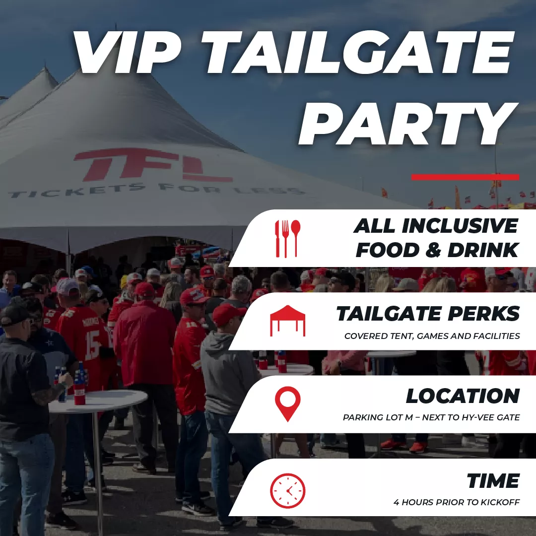 seating chart for Arrowhead Stadium Parking Lots - Tailgate 5 - eventticketscenter.com
