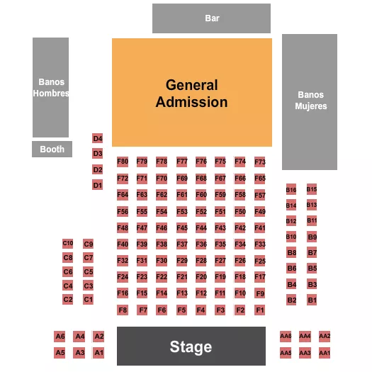 seating chart for V Live- Chicago - Endstage Tables 2 - eventticketscenter.com