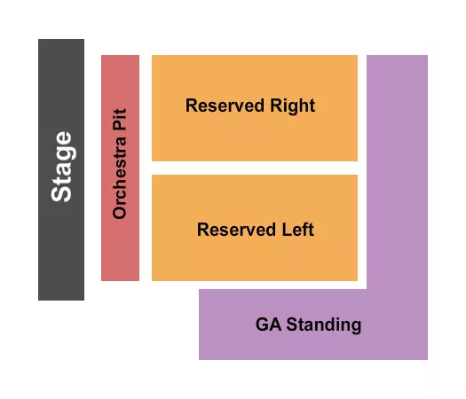 seating chart for Val Air Ballroom - Endstage with GA - eventticketscenter.com