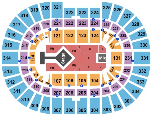 seating chart for Value City Arena at The Schottenstein Center - Blink 182 - eventticketscenter.com