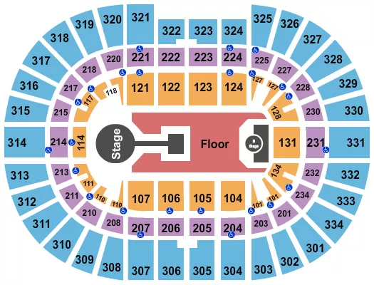 seating chart for Value City Arena at The Schottenstein Center - Childish Gambino - eventticketscenter.com