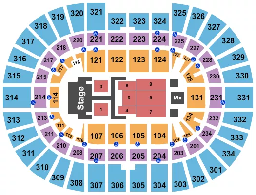 seating chart for Value City Arena at The Schottenstein Center - Dude Perfect - eventticketscenter.com