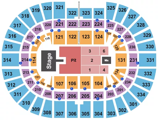 seating chart for Value City Arena at The Schottenstein Center - Ella Langley - eventticketscenter.com