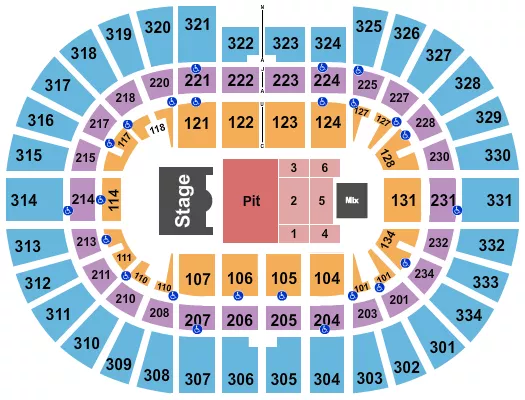 seating chart for Value City Arena at The Schottenstein Center - Nickelback - eventticketscenter.com